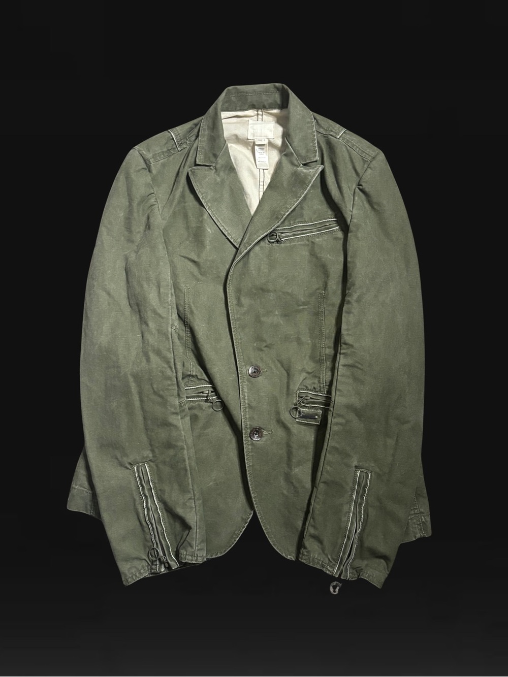 Vintage Diesel Canvas Military Blazer